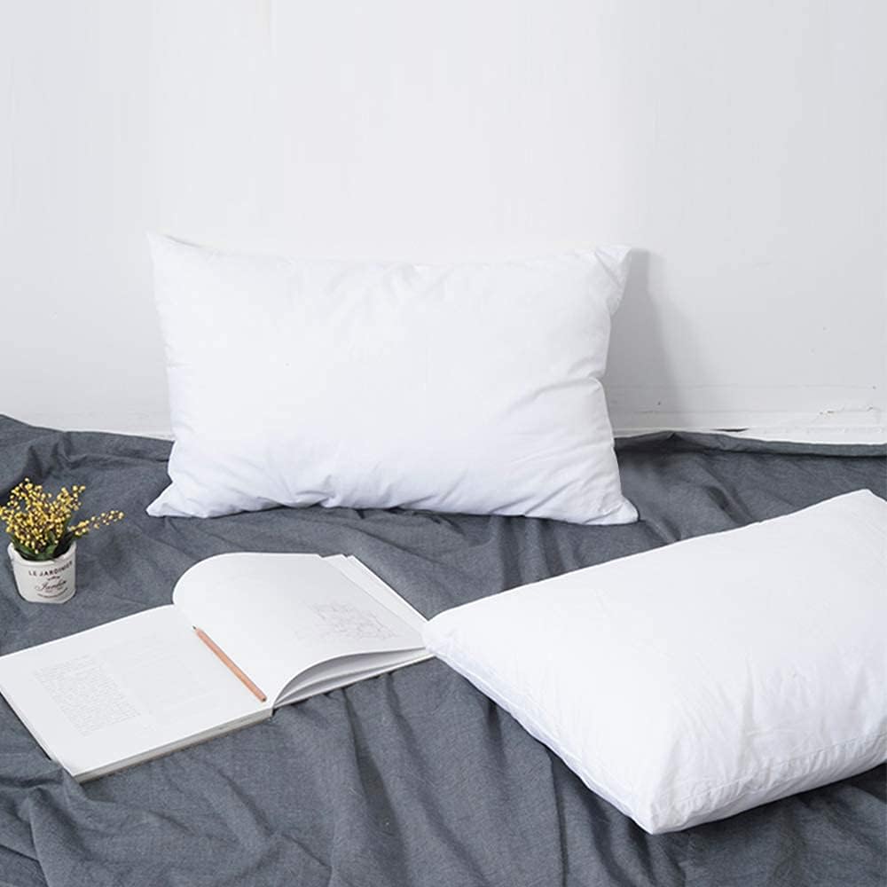Flxxie 2 Pack Small Cotton Down Alternative Pillows, Super Soft and Breathable Small Pillows for Sleeping, Travel, 13x18 Inches 2 Pack 18 I…