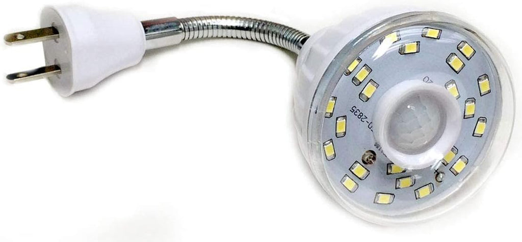 Motion-Activated LED Night Light for AC Outlet Plug-in White