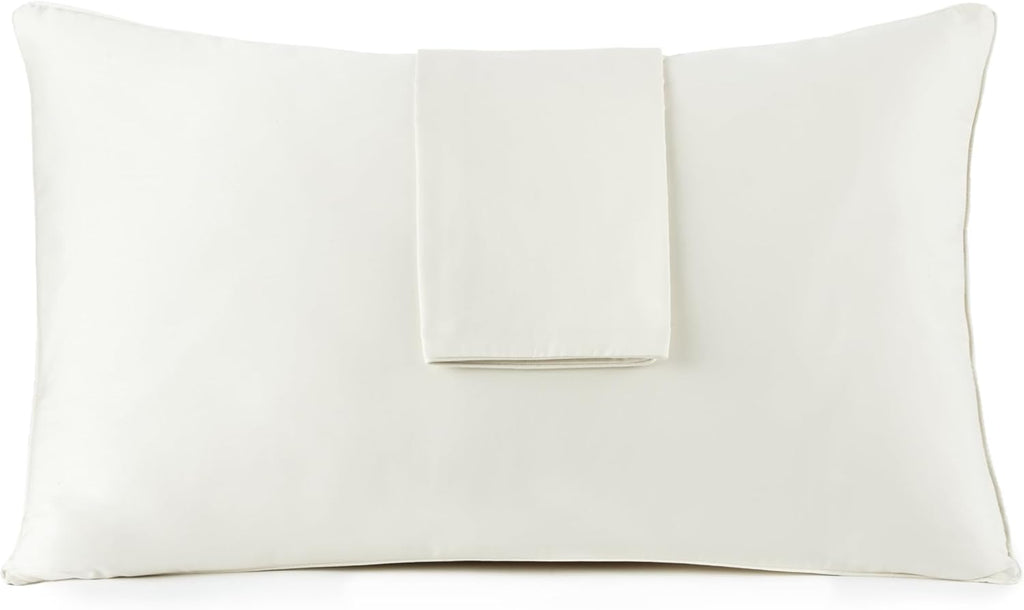 WhisperOrganics Organic Cotton Pillow Protector - 100% Waterproof Pillow Protector Standard Size GOTS & Fairtrade Certified - 140GSM Thicke…
