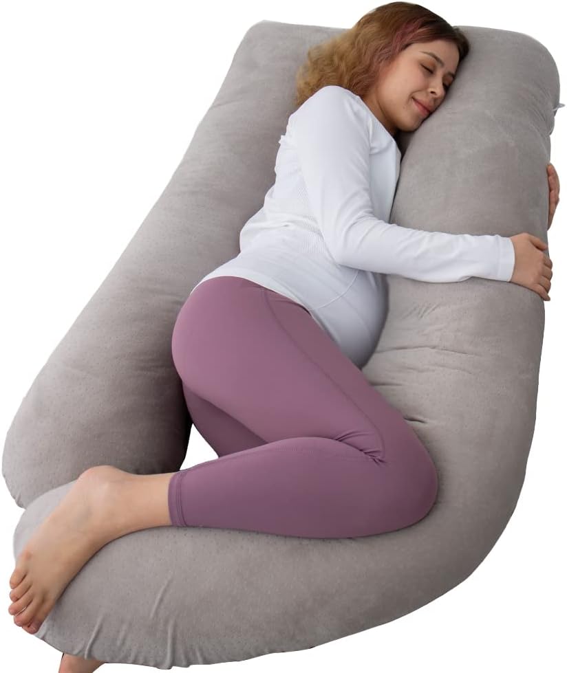 60 Inch Pregnancy Pillows for Sleeping, Extra Large U Shaped Body Pillow, Pregnancy Pillow, Maternity Pillow for Pregnant Women with…