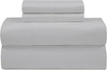 Royalelinens ROYALE LINENS Bamboo Viscose Queen Sheet Set - Cooling Bed Sheet Set - 1 Fitted, 1 Flat & 2 Pillowcase - Fits Up to 16" - Orga…