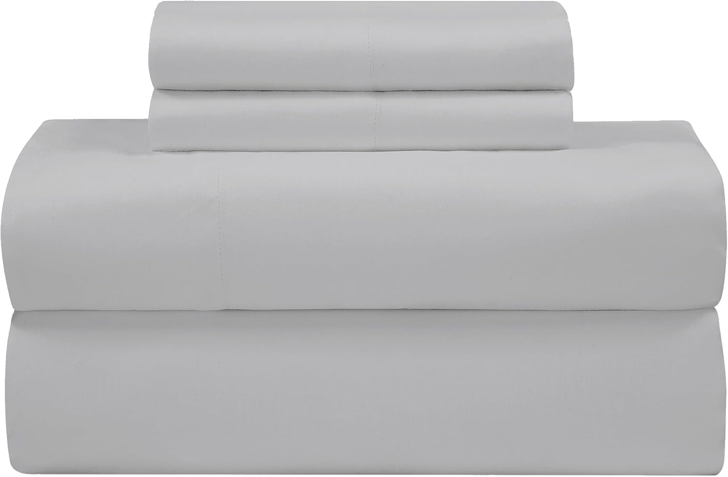 Royalelinens ROYALE LINENS Bamboo Viscose Queen Sheet Set - Cooling Bed Sheet Set - 1 Fitted, 1 Flat & 2 Pillowcase - Fits Up to 16" - Orga…