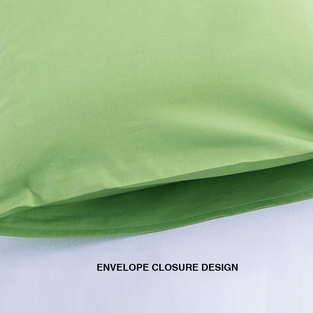 FLXXIE Pillow Cases Standard Size, Soft Microfiber Pillow Covers with Envelope Closure, Wrinkle, Stain Resistant Pillowcases, 2 Piece…