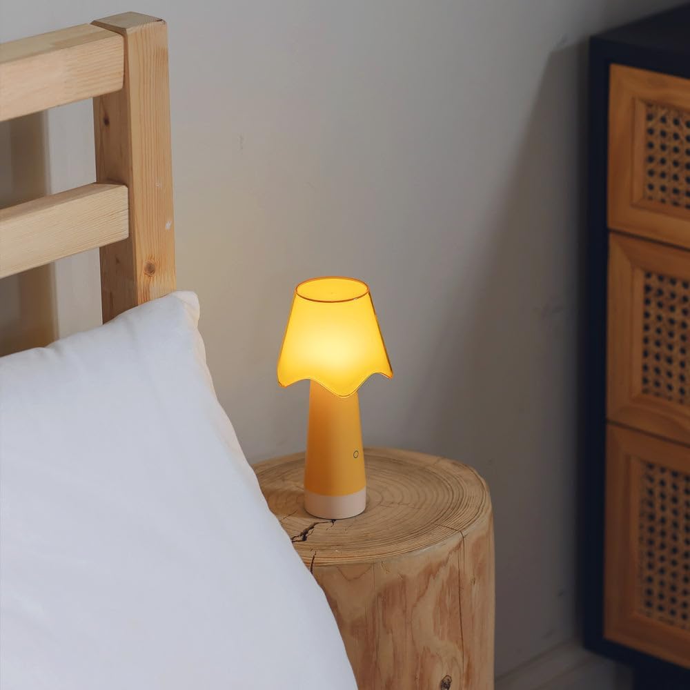 Owlpack Fungo Cordless LED Lamp with Adjustable Dimmer - Orange