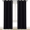 NICETOWN Soundproof Thermal Insulated Blackout Curtain Thermal Insulated Solid Grommet Room Darkening Drape for Dining Room (Single…