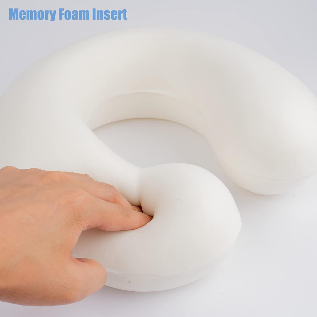 NiuniuDaddy Niuniu Daddy Axolotl Neck Pillow for Traveling, Memory Foam Cervical Travel Neck Support Pillows Portable for Airplane Car Slee…