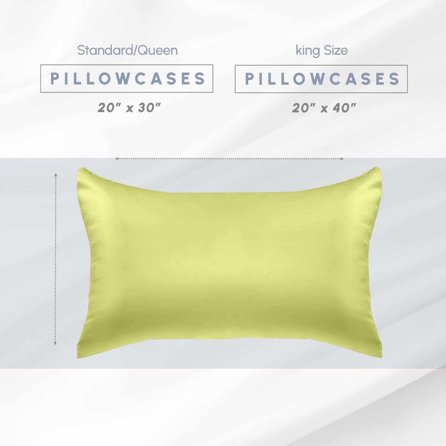 Elegantcomfort Elegant Comfort 4-Pack Cooling Viscose Satin Pillowcase Set with Hidden Zipper Closure, Silky Smooth for Hair and fabric…