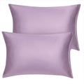 uxcell Standard Satin Pillowcase with Zipper, Super Soft and Luxury, Silky Pillow Cases Covers Set of 2, 21"x27", Mauve