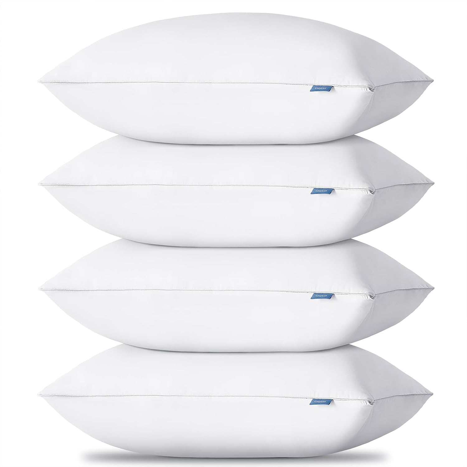 CozyLux Soft Supportive Bed Pillows for Side and Back Sleepers, Oeko-Tex Certified Down Alternative Filling, Hotel Quality Fluffy Sleeping…
