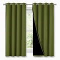 Nicetown 100% Blackout Curtain Panels, Thermal Insulated Black Liner Curtains for Nursery Room, Noise Reducing and Cold Blocking Drapes for…
