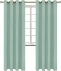 BGment Blackout Curtains - Grommet Thermal Insulated Room Darkening Bedroom and Living Room Curtains, Set of 2 Panels (52 x 84 Inch, Frosty…