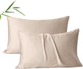 ShunjieHome 4 Pack Cooling Pillow Cases, Viscose Derived from Bamboo Pillow Protectors Queen Size Set of 4, 400 Thread Count Soft Silky Brea…