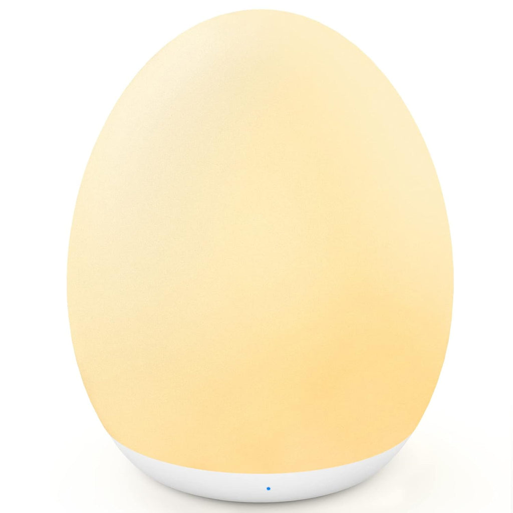 MediAcous Night Light for Kids, Baby Egg Light for Nursery, 7 Colors Changing & Stepless Dimming, Soft Silicone Touch Night Lamp with 1…