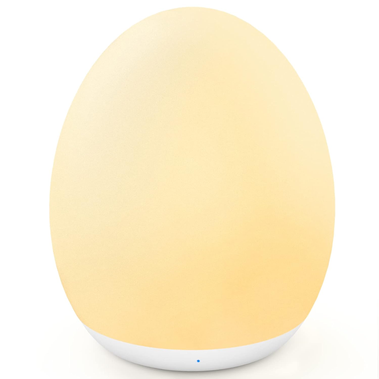 MediAcous Night Light for Kids, Baby Egg Light for Nursery, 7 Colors Changing & Stepless Dimming, Soft Silicone Touch Night Lamp with 1…