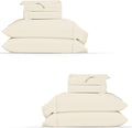TEXAS LINEN CO. 100% Organic Cotton Percale Sheets Twin Size Pack or 2 - Soft, Crisp & Cooling Organic Cotton Sheets Twin Size (6 PC…