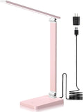 LED Desk Lamp for Home Office, 3 Levels Dimmable Desk Light with USB Charging Port, Reading Lamp for Table Study Work Office Nail Craft…