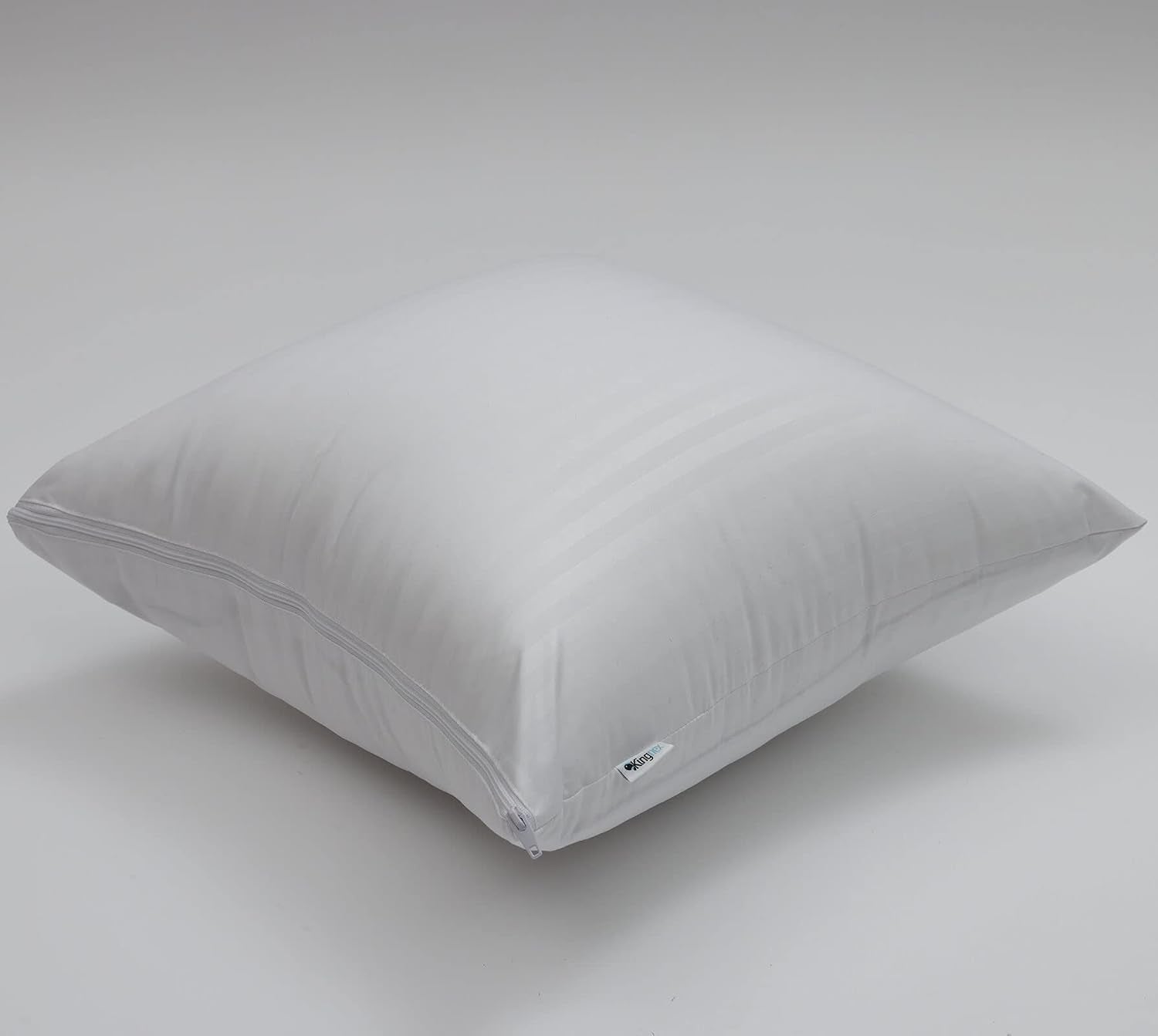 Kingnex Feather Proof Euro Pillow Protectors 24x24 Set of 2 Waterproof Cover for Goose Down Square Throw Pillows 2 Pack