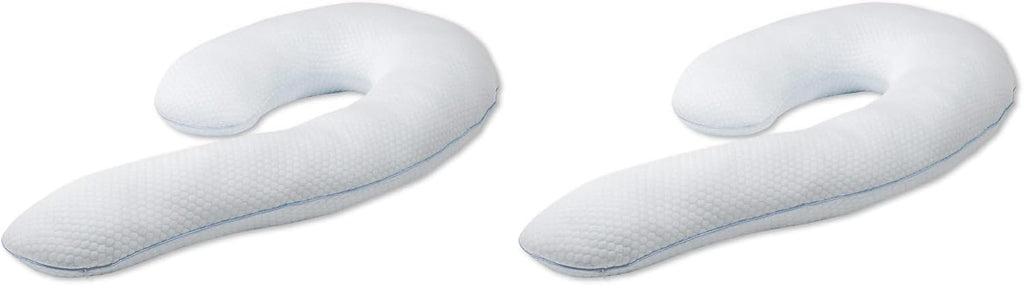 Contour Swan Body Pillow w/Pillowcase Cool XL - As Seen on TV (Pack of 2)