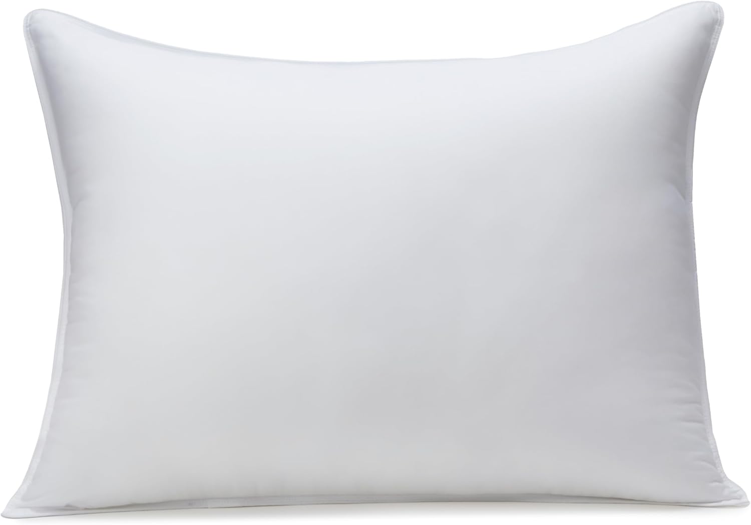 Amazon Basics Down Alternative Pillow for Side and Back Sleepers, Medium Density, Standard Size, 26" x 20", 2-Pack, White