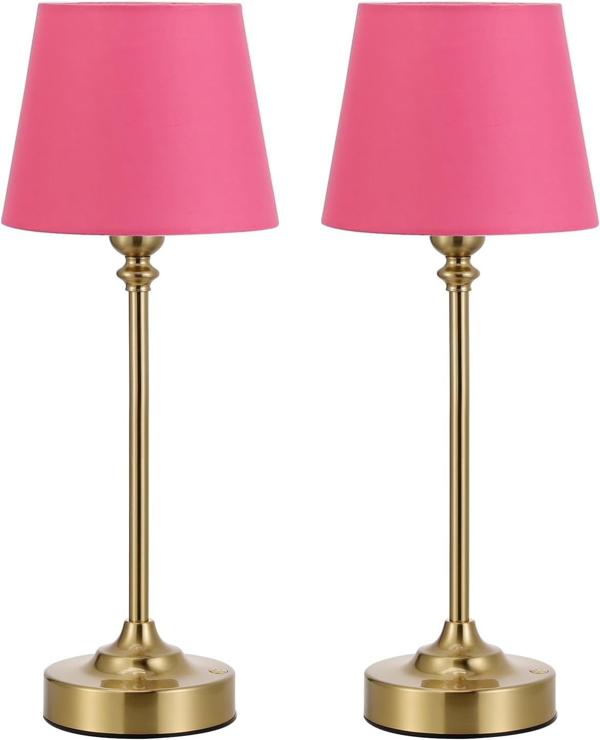 Cordless Table Lamps Rechargeable Set - 2 Pack Brass 4000mAH Battery Operated Lamps for Decor, 3000K Stepless Dimming Touch Control…