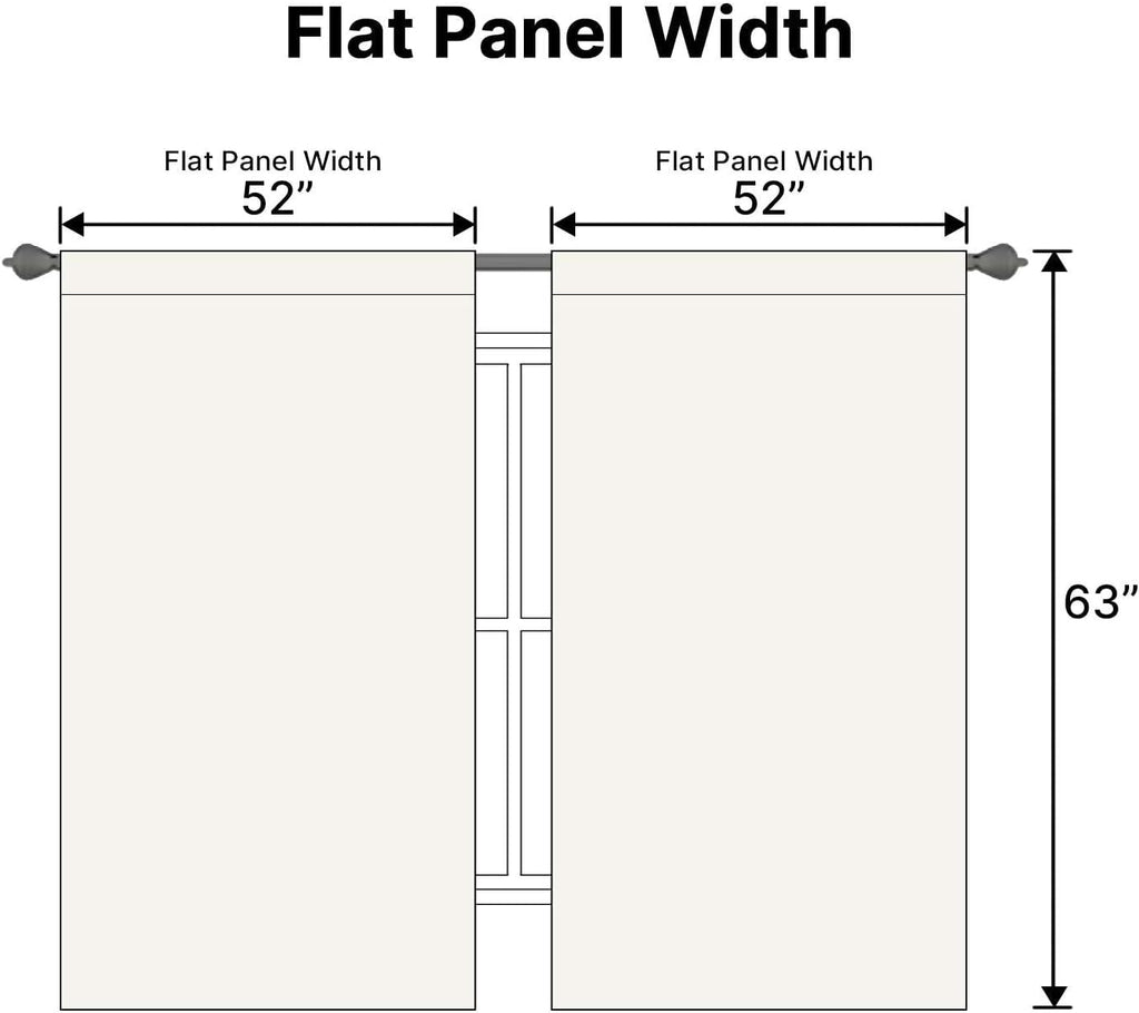 H.VERSAILTEX Light Reducing Curtains Thermal Insulated Window Treatment Panels Room Darkening Privacy Assured Drapes for Living…