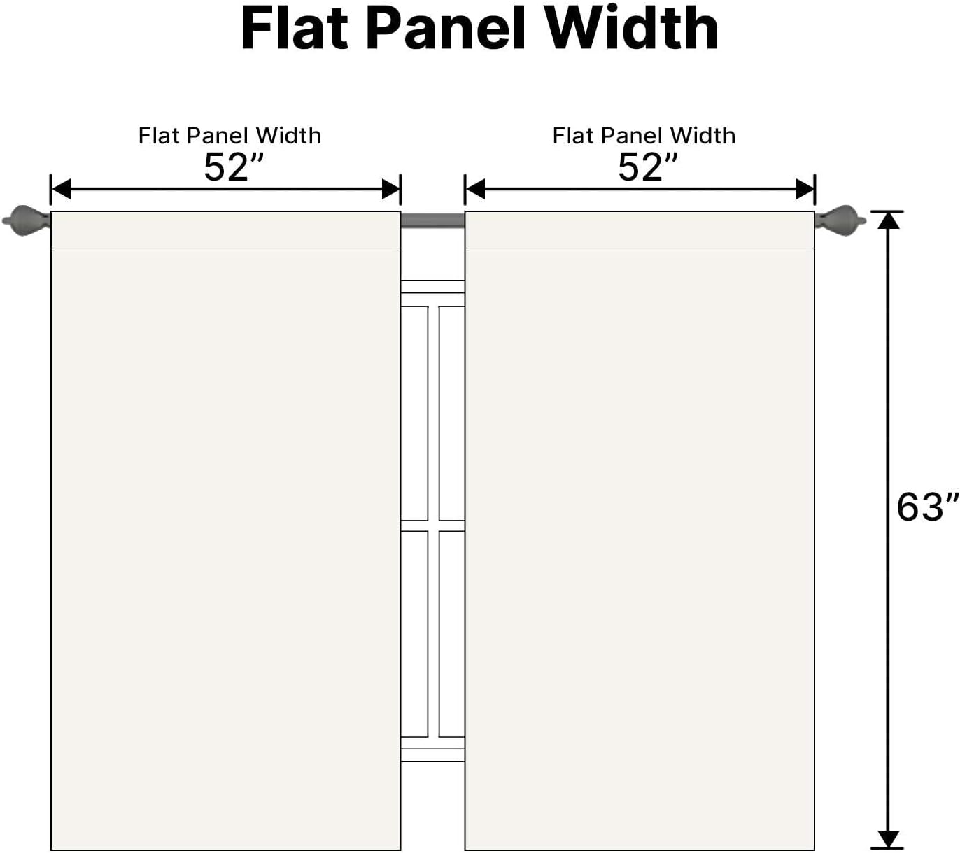 H.VERSAILTEX Light Reducing Curtains Thermal Insulated Window Treatment Panels Room Darkening Privacy Assured Drapes for Living…