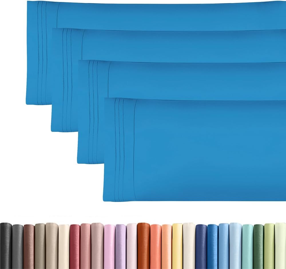 Body Pillowcases Set of 4-20x54 Long Body Pillow Case - Soft Body Pillow Cover for Sleeping & Side Sleepers - Comfy, Breathable & Fade…