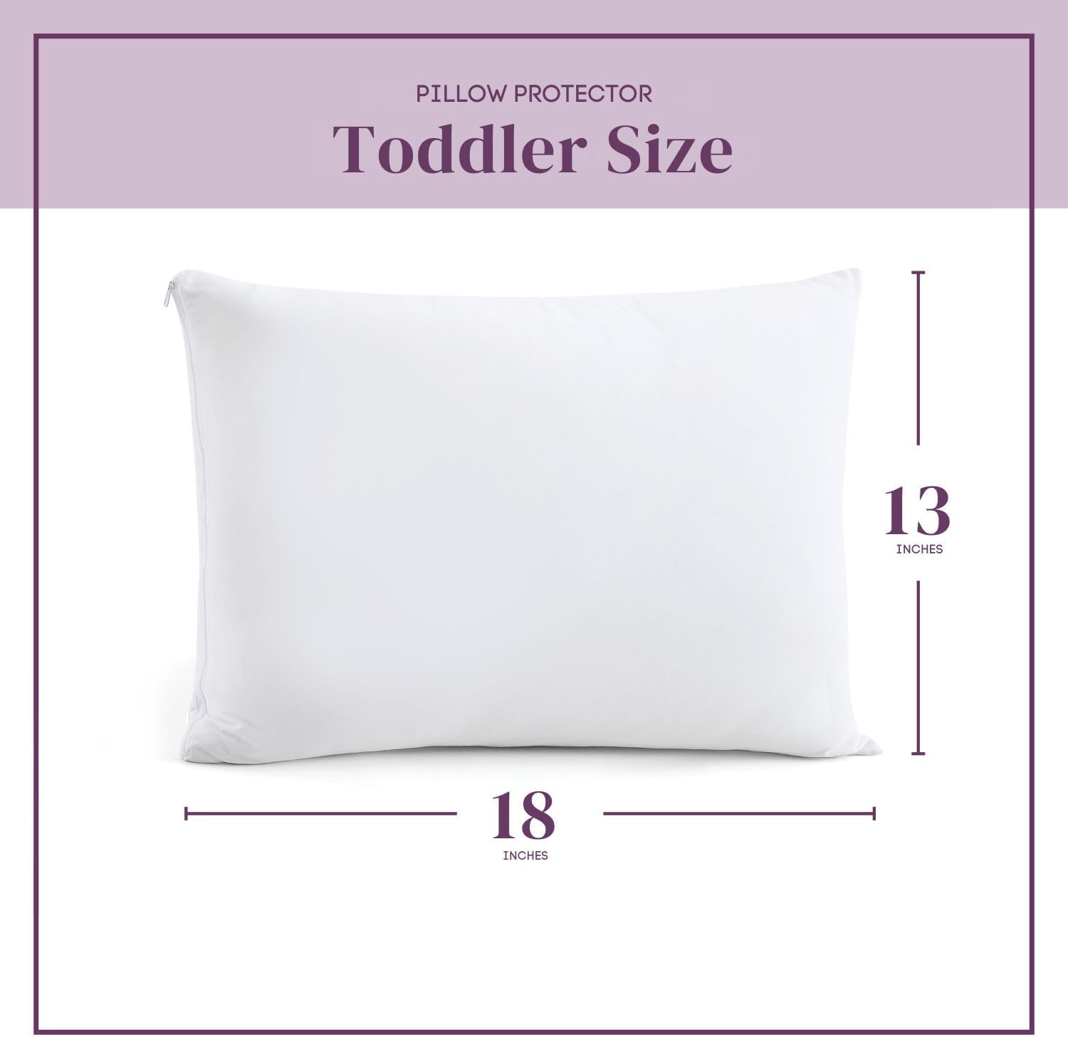 CirclesHome Pillow Protectors Single Pack Toddler Zippered - 100% Cotton Breathable Pillowcases - Protects Pillows from Dirt, Dust and…