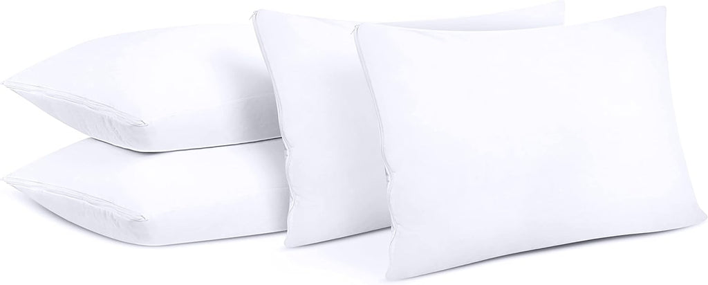 Utopiabedding Utopia Bedding 80 Pack Waterproof Pillow Protectors with Zipper Queen Size (White), Bed Bug and Dust Mite Proof Pillow case C…