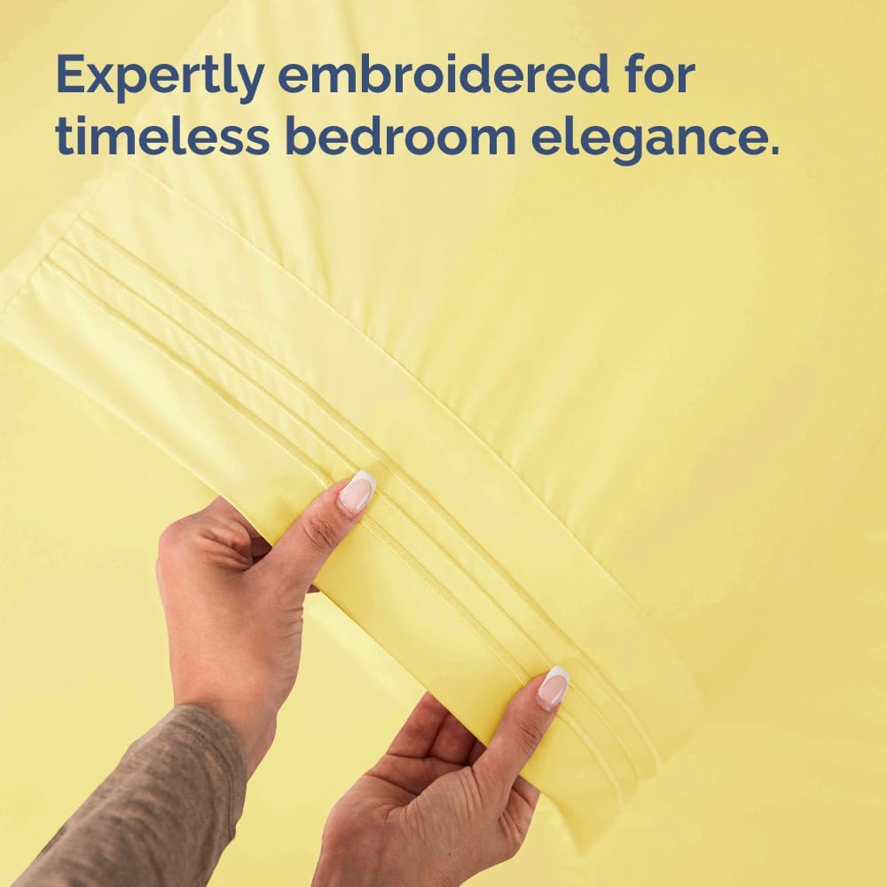 King Pillow Cases Set of 2 - Ultra Soft Hotel Quality Pillowcase Covers - Comfy, Cozy & Wrinkle Free - Shrinkage, Stain and Fade…