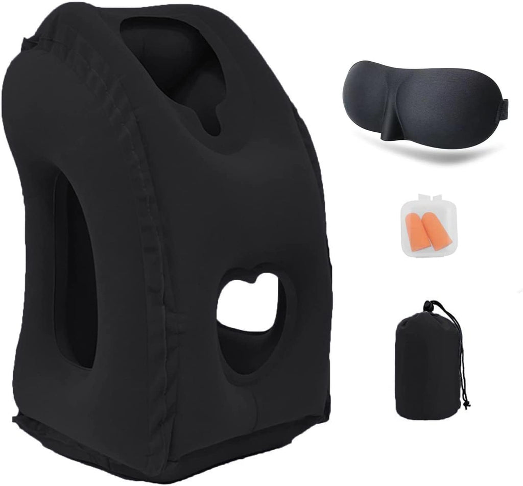 Inflatable Travel Pillows for Airplane, Blow Up Neck Pillow for Sleeping, Airplane Travel Essentials for Long Flight Support Head, Neck…