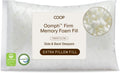CoopSleepGoods Coop Home Goods Extra Oomph Firm Fill, Cross-Cut Memory Foam, Extra Fill Bag, Refill to Customize Your Adjustable Pillow, GR…