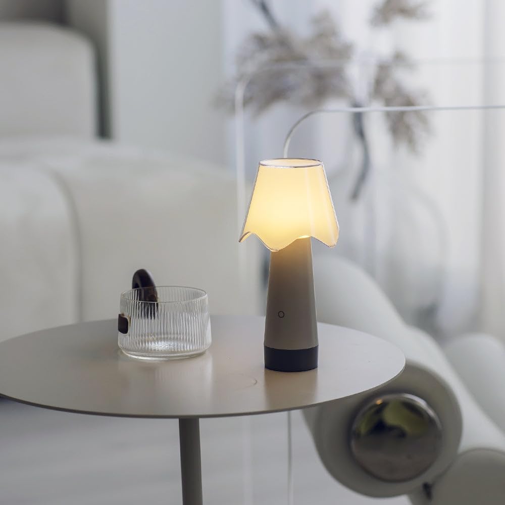 Owlpack Fungo Cordless LED Lamp with Adjustable Dimmer - Gray