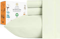 SleepMantra Sleep Mantra 100% Organic Cotton Queen Bed Sheet Set - Soft & Cooling Percale Weave - 4 Piece Bedding Set with Deep Pocket - GO…