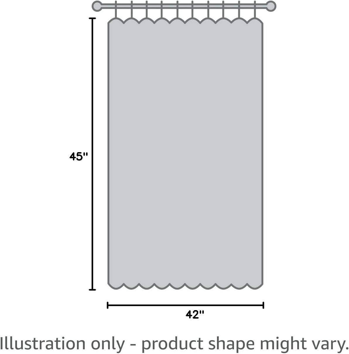 Jiuzhen Blackout Curtains for Bedroom - Thermal Insulated Noise Reducing Privacy Short Curtain for Bathroom Living Room, Set of 2 Panels wi…