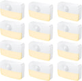 Jxtz 12 Pack Motion Sensor Night Light, Stick-On Motion Sensor Lights Indoor, Battery Powered Under Cabinet Kitchen Lights with Adhesive Pa…