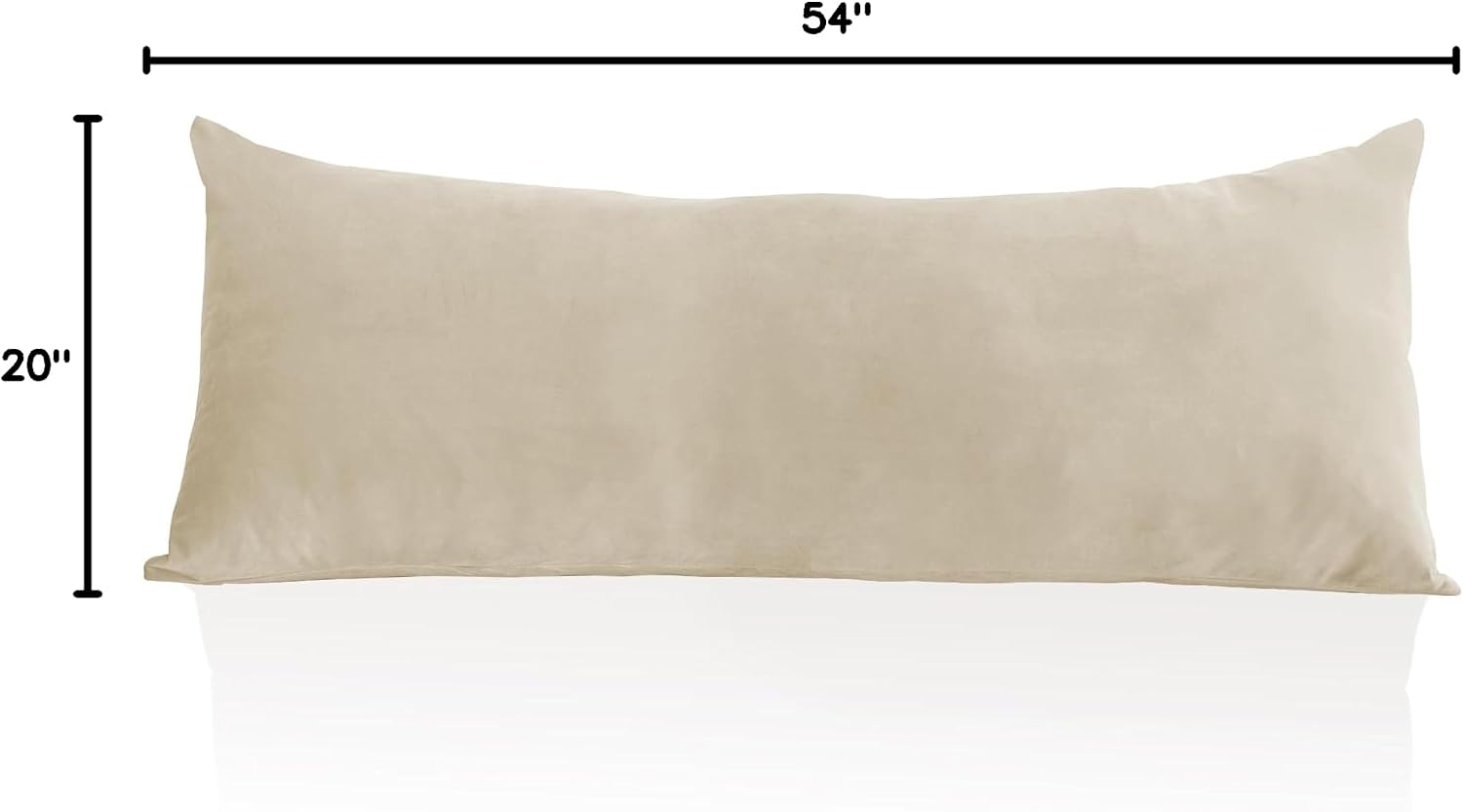 StangH Beige Velvet Body Pillow Cover Super Soft Large Pillowcase for Pregancy/Baby, Home Decoration for All Seasons Sofa Bedroom Theater,…