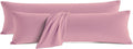 QJFabricCO Q&J Fabric Co. Body Pillow Pillowcase Set of 2, Brushed Microfiber 20x54 Pillow Cases, Soft, Wrinkle-Free, Fade-Resistant, Pillow…