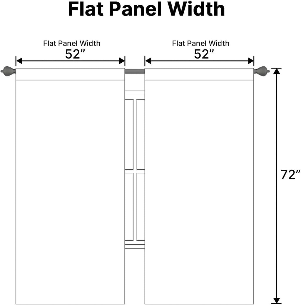 H.VERSAILTEX White Curtains Thermal Insulated Window Treatment Panels Room Darkening Privacy Assured Drapes for Living Room Bac…