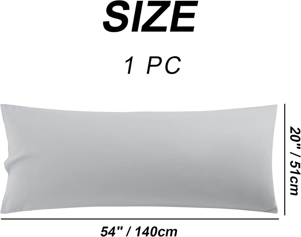 uxcell 100% Microfiber Body Pillow Cover | 1800 Thread Count Pillowcase | Soft Pillow Case with Envelope Closure | 90 GSM Ployester | No Wr…