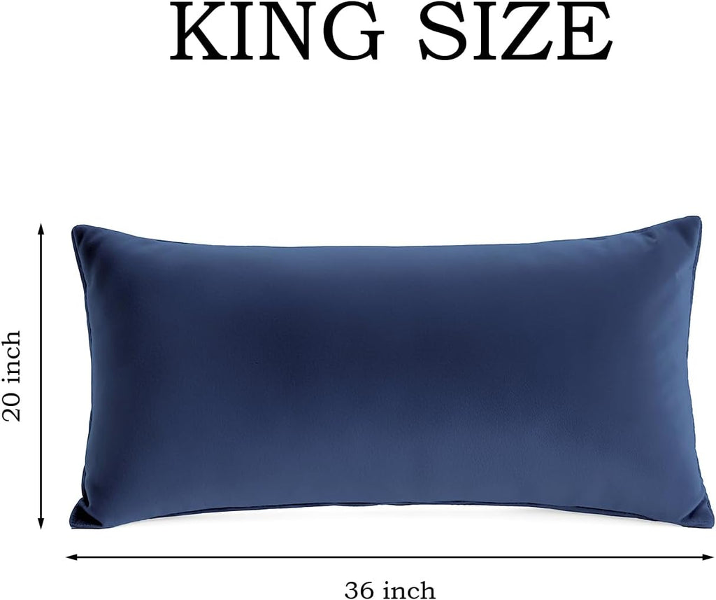 QJFabricCO Q&J Fabric Co. Bedding Pillow Cases King Size Set of 2 –Wrinkle, Fade Resistant, Soft Brushed Microfiber Pillow Cover–Envelope Pil…