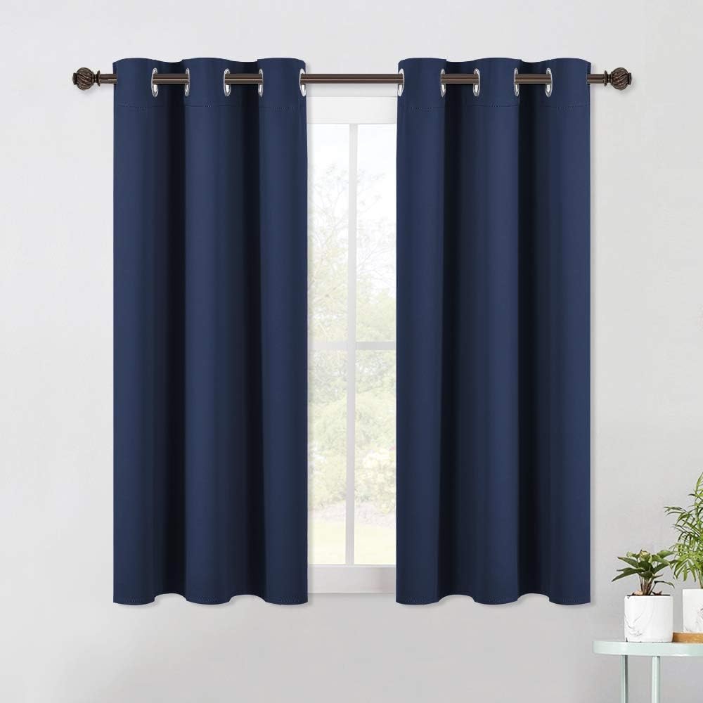 NICETOWN Living Room Blackout Curtain Panels, Window Treatment Energy Saving Thermal Insulated Solid Grommet Blackout Drapes/Draperies…