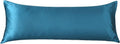 Lcbd Satin Body Pillow Case for Hair and Skin, Teal Silk Satin Body Pillowcase Cover, 20x54 Body Cooling Pillow Cover with Envelope Closure…