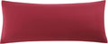 uxcell Soft Microfiber Body Pillow Cover with Zipper Closure, Long Pillow Cases for Body Pillows Weave for 90 GSM Polyester, Burgundy Body…