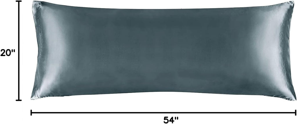 Bedelite Satin Body Pillow Cover, Super Soft and Cooling Body Pillow Pillowcase for Hair and Skin, Breathable Silky Full Long Pillowcase Co…