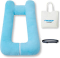 FHSGGP Travel Pillow Upgraded Version of Aircraft Travel Neck Pillow with Storage Bag, Sleep Pillows for Travel by Train, Car, or Plane…