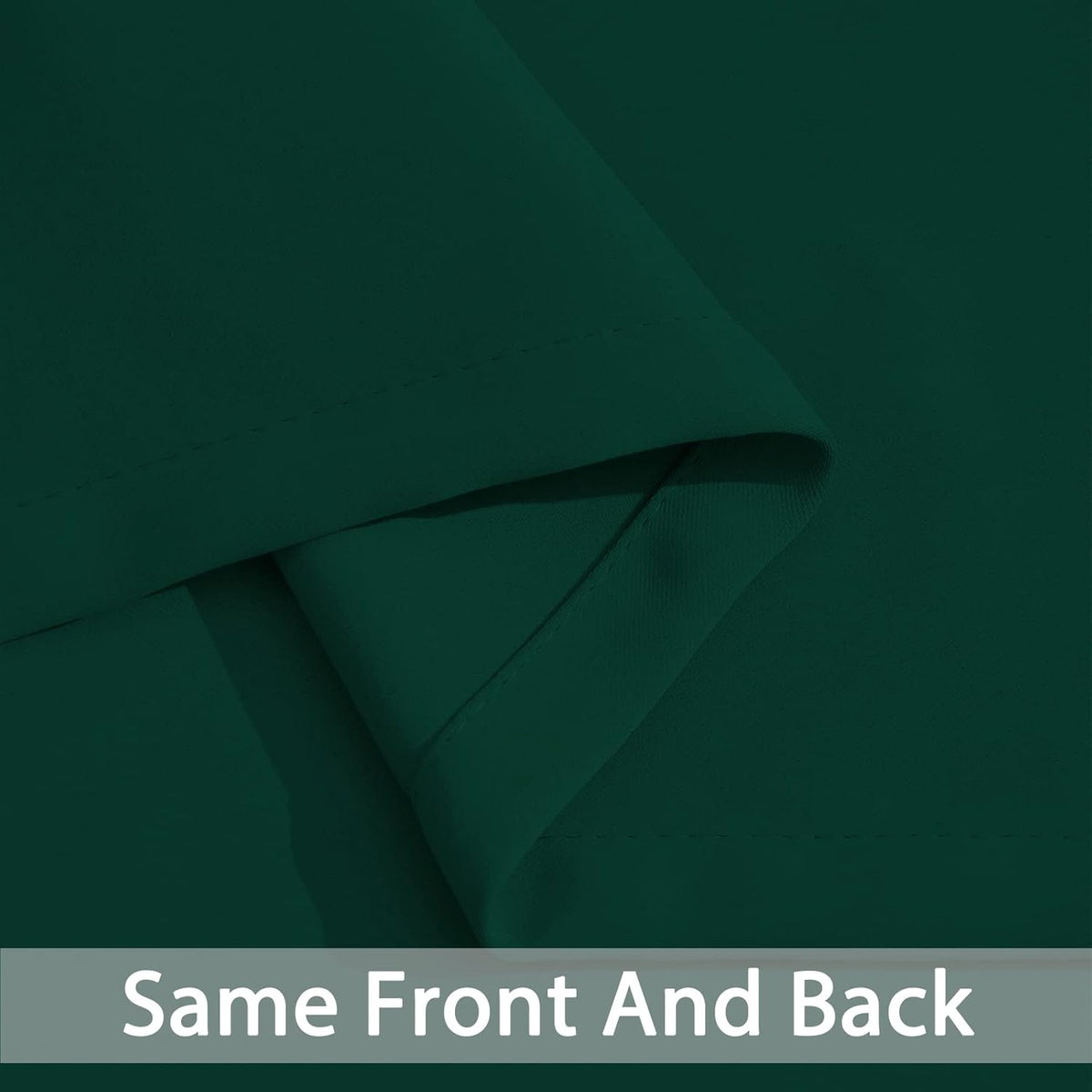 Yakamok Dark Green Blackout Curtains for Bedroom, Room Darkening Thermal Insulated Grommet Window Curtains, Light Blocking Blackout…