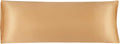 uxcell Body Pillow Cover, 20x54 Inch Gold Silky Satin Body Pillowcases for Hair and Skin, Soft Cooling Smooth Pillow Case with Envelope…