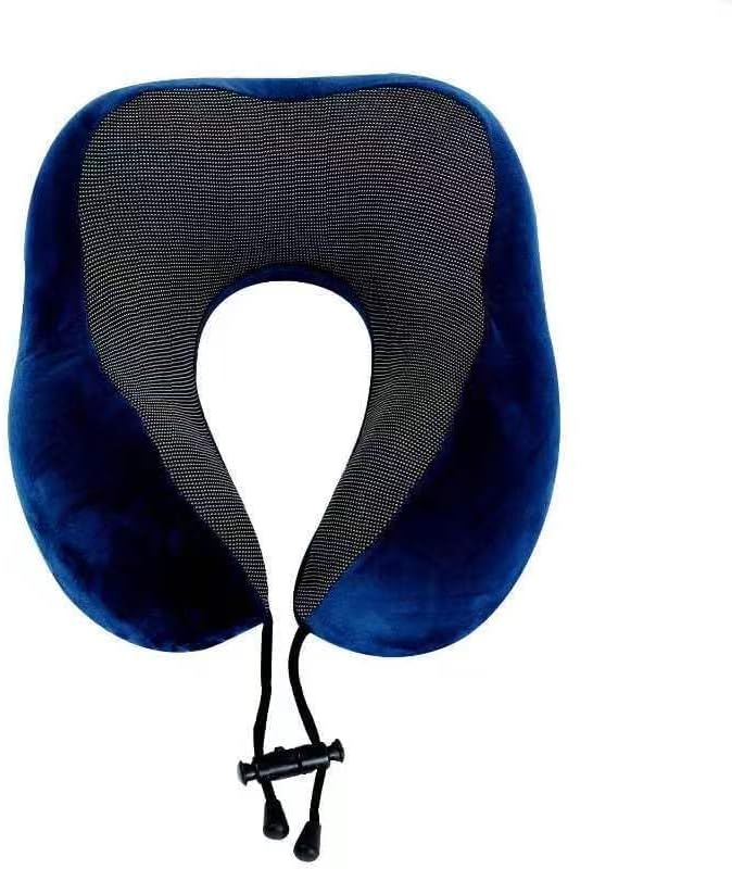 Makimoo Memory Foam Travel Pillow, Neck Pillow with 360-Degree Head Support, Comfortable and Lightweight, Ideal for Sleeping on Airplane, C…