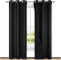 Nicetown High-End Thermal Curtains, Full Blackout Curtains 84 Inches Long for Dining Room, Soundproof Window Treatment Drapes for Hall Room…
